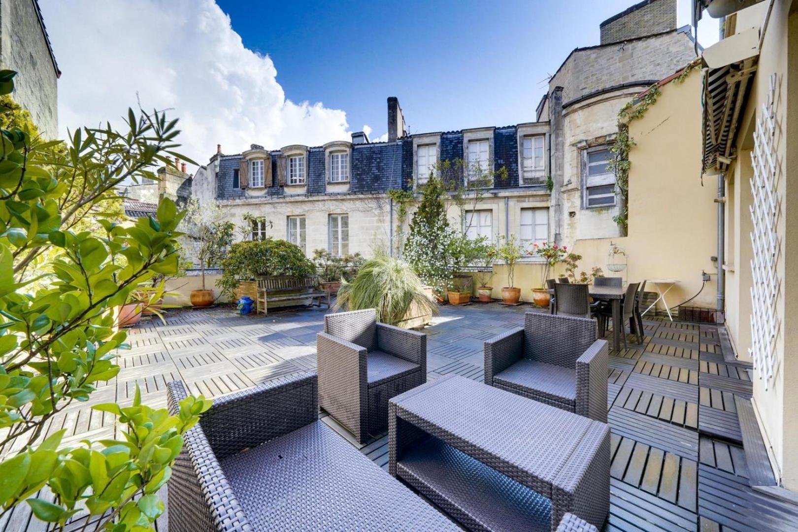 Lovely Apartment With Exceptional Terrace Bordeaux Eksteriør bilde